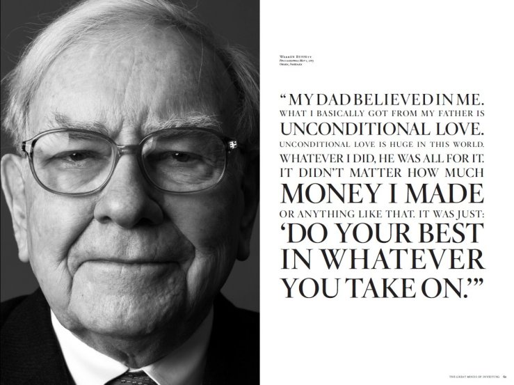 None other than Buffett. The Great Minds of Investing